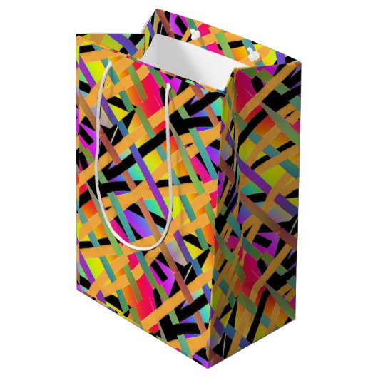 Interwoven Mittlere Geschenktüte (Rückseite Schrägansicht)