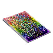 Interwoven Rainbow-Reben Notizblock (Rechte Seite)