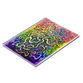 Interwoven Rainbow-Reben Notizblock (Linke Seite)