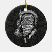 INTESTINS DIAGRAM VINTAG KERAMIKORNAMENT (Vorne)