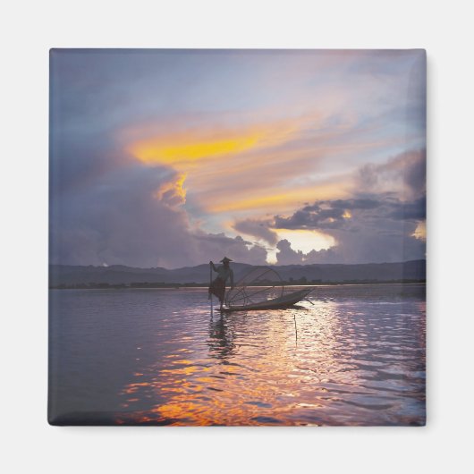 Intha Fischer-Bein Ruderboot mit Netz Magnet (Vorne)