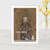 Inthronisierte Mary mit Christus durch Karte (Gelbe Blume)