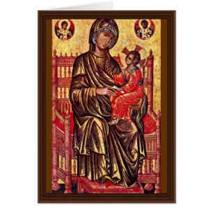 Inthronisiertes Madonna durch Italo-Byzantinischer