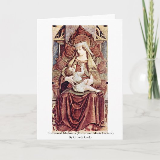 Inthronisiertes Madonna (inthronisierte Maria Karte (Vorderseite)