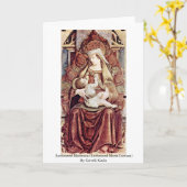 Inthronisiertes Madonna (inthronisierte Maria Karte (Gelbe Blume)