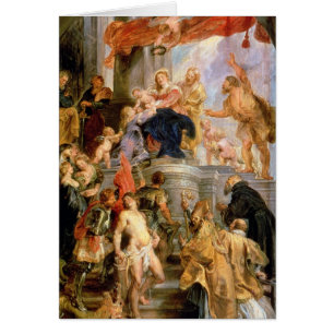 Inthronisiertes Madonna mit Kind