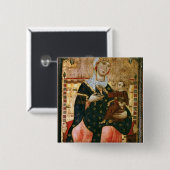 Inthronisiertes Madonna und Kind, c.1260 Button (Vorne & Hinten)
