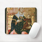 Inthronisiertes Madonna und Kind, c.1260 Mousepad (Mit Mouse)