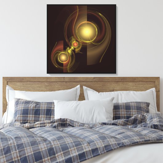 Intimale Verbindung Abstrakte überholte Canvas dru Leinwanddruck (Insitu (Schlafzimmer))