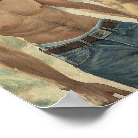 Intimate Stud Connection on the Coast Poster (Ecke)