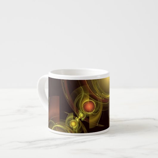 Intime Connection Abstrakt Art Espresso Tasse (Vorderseite Links)