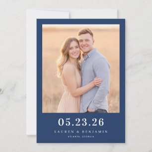 Intime Navy-Minimalistische Fotografie Save The Date