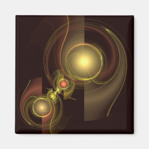 Intime Verbindung Abstrakt Art Square Magazin Magnet