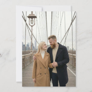 Intimes Beige Stadtfoto Einladung