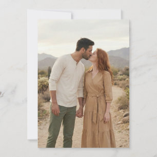 Intimes erdiges natürliches Foto Einladung