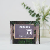 Intipunku Postkarte (Stehend Vorderseite)