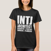 INTJ Architekt Introvert T-Shirt Schwarzes (Vorderseite)