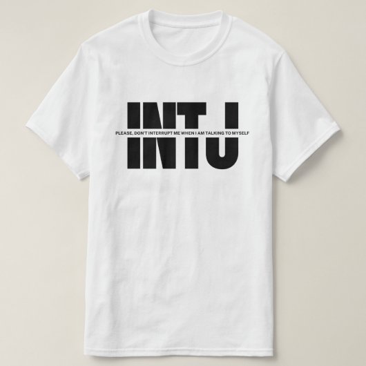 INTJ Geist Spaß Funny Sprichwort Minimalistisch IN T-Shirt (Design vorne)