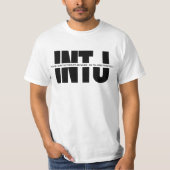 INTJ Geist Spaß Funny Sprichwort Minimalistisch IN T-Shirt (Vorderseite)
