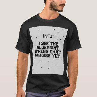 INTJ: Ich sehe den blauen Druck T-Shirt