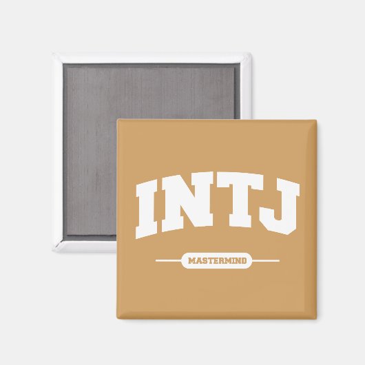 INTJ - Mastermind - Universitätsstil Magnet (Vorderseite/Rückseite)