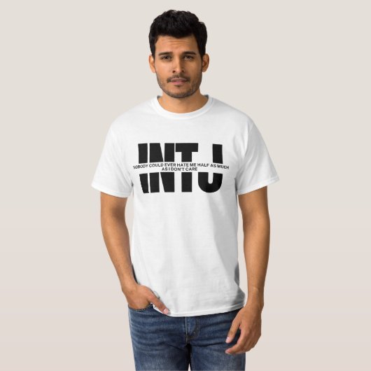 INTJ Mind Spaß Funny Sprichwort Minimalistisch INT T-Shirt (Vorne ganz)