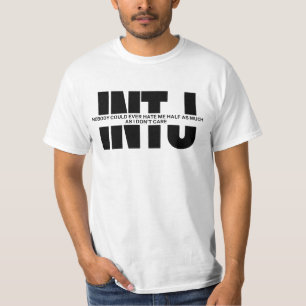 INTJ Mind Spaß Funny Sprichwort Minimalistisch INT T-Shirt