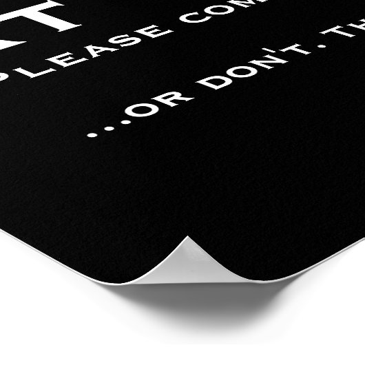 INTJ Myers-Briggs Unabhängige Persönlichkeit Poster (Ecke)