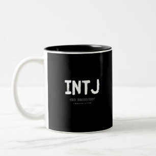 INTJ - Nachdenklicher Taktiker (weiß) Zweifarbige Tasse