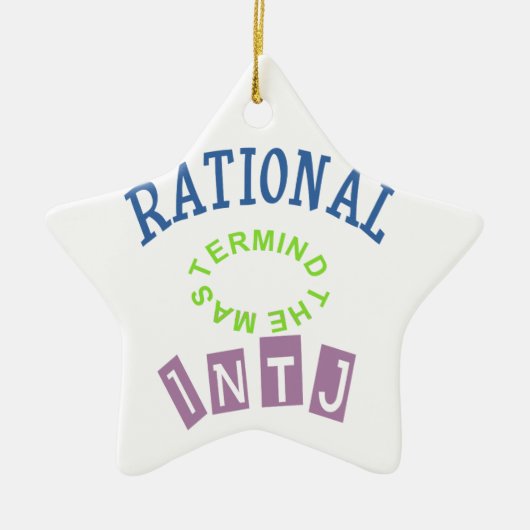 INTJ Rational-Persönlichkeit Keramik Ornament (Vorne)
