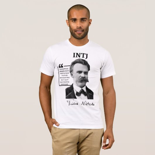 INTJ T - Shirt - Friedrich Nietzsche (Vorne ganz)