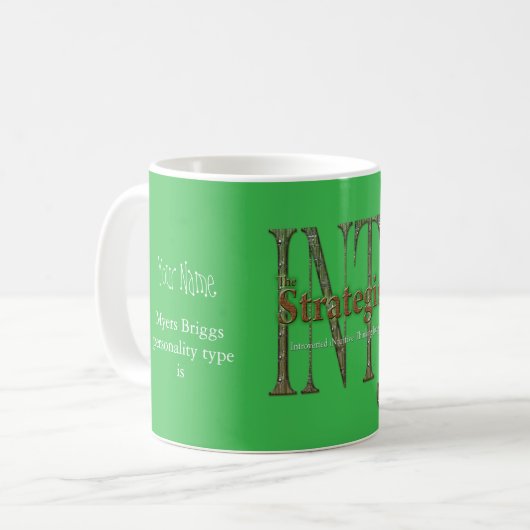 INTJ theStrategist Kaffeetasse (Vorderseite Links)