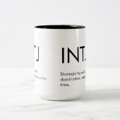 INTJ World Dominanz Tasse Geschenk (Mittel)