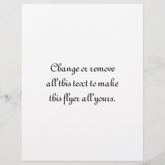 Intl Sign für Bride & Groom Flyer (Hinten)