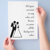 Intl Sign für Bride & Groom Flyer (Hand)