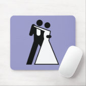 Intl Sign für Bride & Groom Mousepad (Mit Mouse)