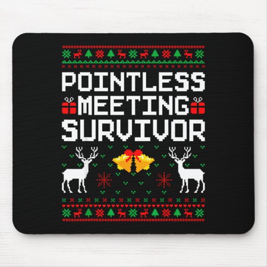 Intless Meeting Survivor Ugly Christmas Sweater Of Mousepad (Vorne)