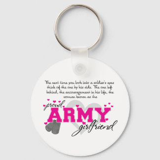 Into a Soldier's eyes - Proud Army Girlfriend Schlüsselanhänger