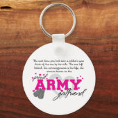 Into a Soldier's eyes - Proud Army Girlfriend Schlüsselanhänger (Vorderseite)