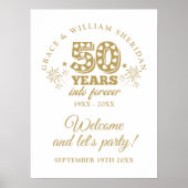 Into Forever 50th Anniversary Welcome Sign Poster (Vorne)
