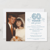 Into Forever 60. Hochzeitstag Foto Einladung (Vorderseite)