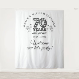 Into Forever 70th Anniversary Foto Hintergrund Wandteppich