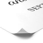 Into Forever 70th Anniversary Welcome Sign Poster (Ecke)