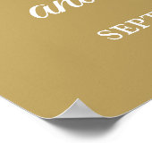 Into Forever Gold 50 Jahre Willkommenszeichen Poster (Ecke)