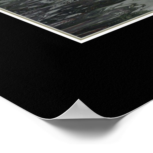 "INTO MIST" Black Bar Poster (Ecke)