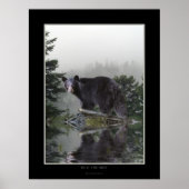 "INTO MIST" Black Bar Poster (Vorne)