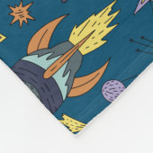 Into Space Cosmos Pattern   Fleecedecke (Ecke)