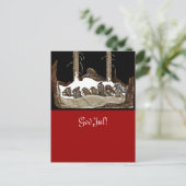 Into the Christmas Night - Feiertagspostkarte (Stehend Vorderseite)