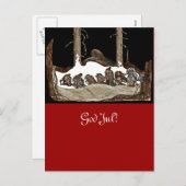 Into the Christmas Night - Feiertagspostkarte (Vorne/Hinten)