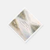 Into The Mountains Bridal Shower Serviette (Ecke)